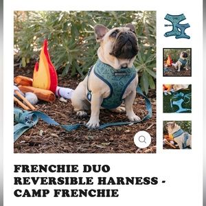 ⛺️ 🐶 NWT Frenchie brand Camp reversible harness (medium)